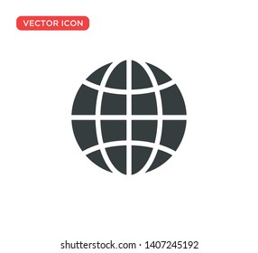 Globe Network Icon Vector Illustration Design