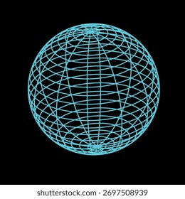 Globo sobre fondo negro. esfera abstracta sobre fondo negro, Vector