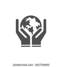 Globe On Hand Icon