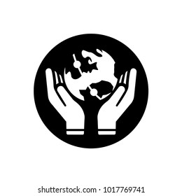 Globe On Hand Icon