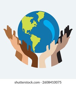 Globe on hand icon isolated on white background. Globe on hand icon simple sign. Globe on hand icon trendy and modern symbol for graphic and web design. hands holding globe earth web black icon.
