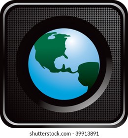 globe on interesting web button