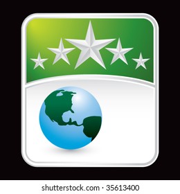 globe on superstar background