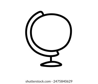 globe outline icon. Element for mobile concept and web apps.