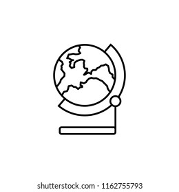 globe outline icon. Simple vector for UI and UX, website or mobile application