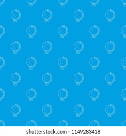 Globe pattern vector seamless blue repeat for any use