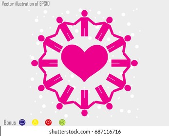 globe, people, icon vector illustration eps10