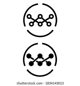 Globe und Menschen Netzwerk-Verbindung Symbol Vektorset. Sammlung von Kommunikationsillustrationen. Führungssymbol.