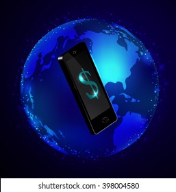 Globe and phone receivers