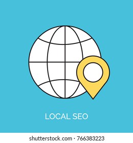 globe with pin icon