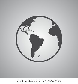 globe pixel art