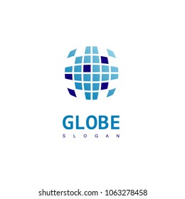 Globe Pixel Logo 