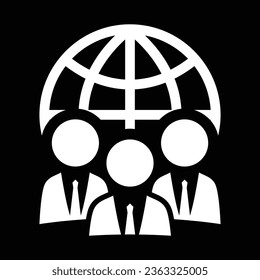 Imagen vectorial del icono de la Tierra del planeta globo. Ilustración del diseño mundial de vectores.