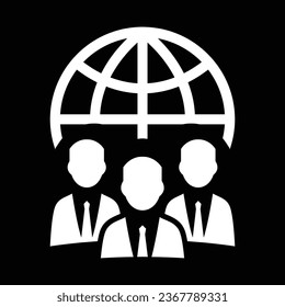 Globe planet earth icon symbol vector image. Illustration of the world global vector design