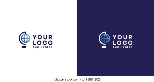 Globe Planet Earth Logo nd Sign