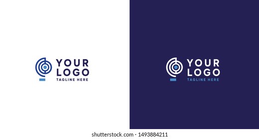 Globe Planet Earth Logo nd Sign