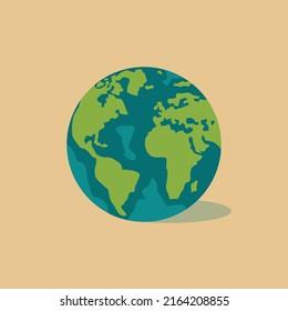 Globe of planet earth vector illustration 