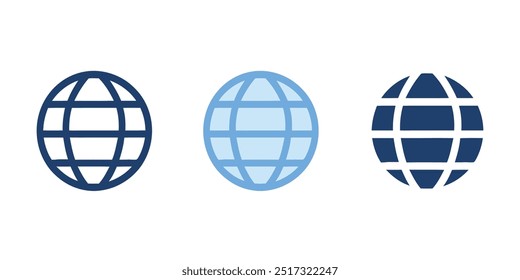 Globe Planet Icon. Global Sphere flat style. website icon vector. Globe earth vector icon 