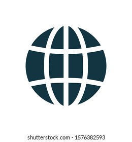 Globe Planet Symbol Internet Global Sphere Stock Vector (Royalty Free ...