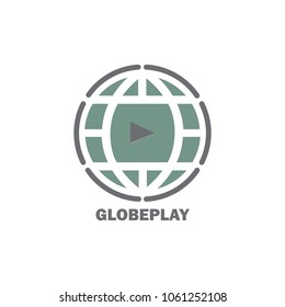 Globe play logo