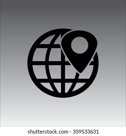 Globe with Position Marker
