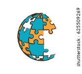globe puzzle pieces image