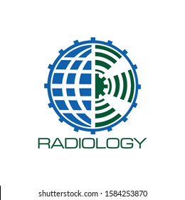 Globe And Ray Shapes For Logo Design - Radiology