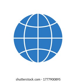Globe Related Vector Glyph Icon. Isolated on White Background. Vector Illustration.