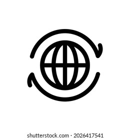 Globe reload icon, eps 10
