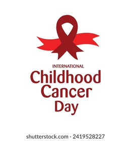 Globe with ribbon Symbolizes global unity and awareness in fighting childhood cancer