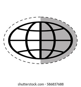 globe school thin line vector illustration eps 10