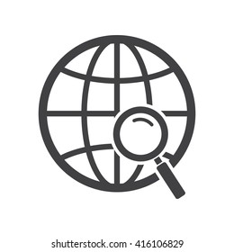 Globe search Icon