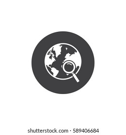 Globe Search Icon