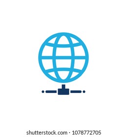 Globe Server logo Icon Design