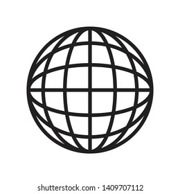 Globe shaped world, vector illustration