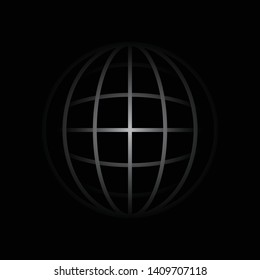Globe shaped world, vector illustration
