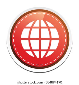 globe sign icon