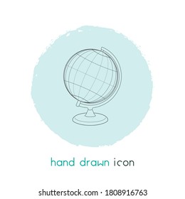 Globe sign icon line element. Vector illustration of globe sign icon line isolated on clean background for your web mobile app logo design.