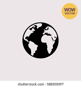 Globe simple icon