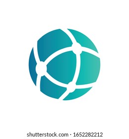 Globe einfache Logo-Design-Vorlage