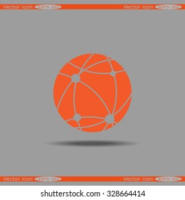 globe, social network icon