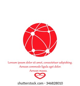 globe, social network icon
