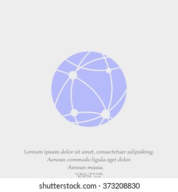 globe, social network icon