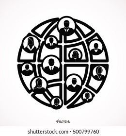 globe, social network icon