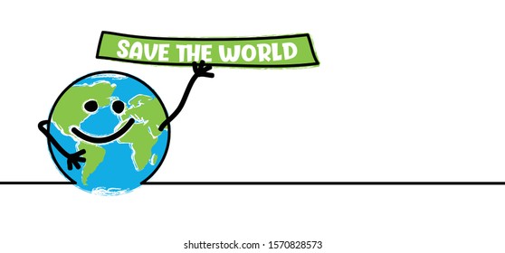 Globe sos save the world earth planet day cartoon comic Stop ocean pollution save world vector icon icons sign fun funny line pattern Eco concept poster banner bag bottle packing global warning CO2