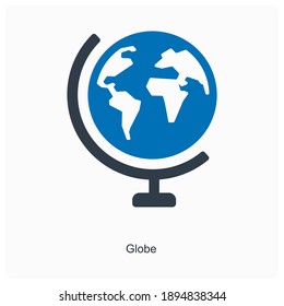 Globe or sphere icon concept