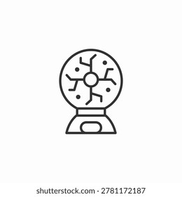 globe stand icon sign vector