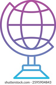 Globe Stand vector icon. Can be used for printing, mobile and web applications.