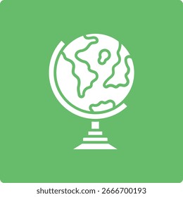 Icono de Vector del soporte del globo. Se puede utilizar para aplicaciones de impresión, móviles y de Web.