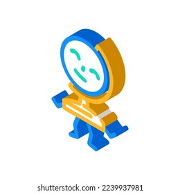globe stationery character isometric icon vector. globe stationery character sign. isolated symbol illustration